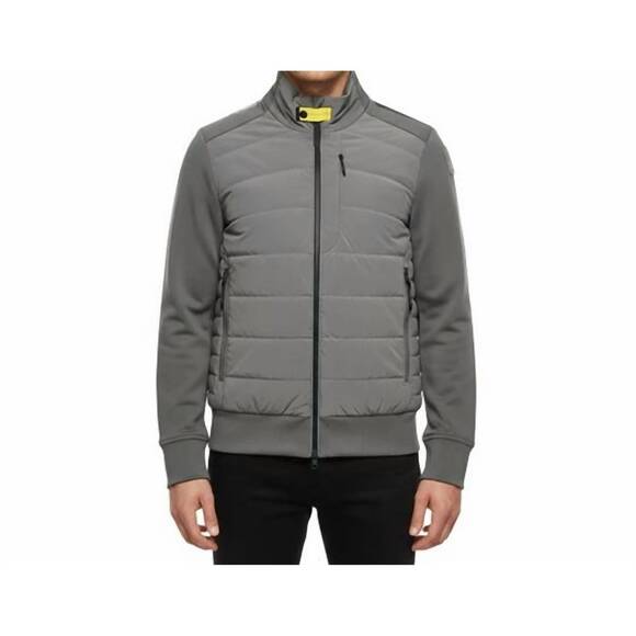 NEW PARAJUMPERS mick hybrid jacket in pewter